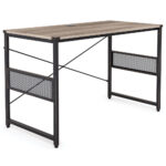 Tris=006 Montego Collection Light Industrial Metal Framed Desk â 48″W x 24″D x 30″H